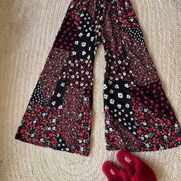 Floral Wide-Leg Pants hippie - Picture 9 of 9